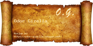 Odor Gizella névjegykártya