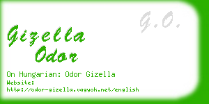 gizella odor business card
